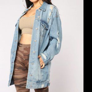 Street Chic Distressed Denim Jacket